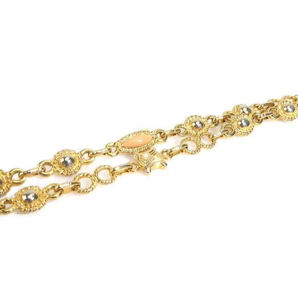 Auth CELINE Necklace Gold/Multicolor Metal/Enamel - Picture 12 of 16